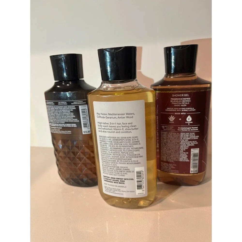 BBW DISCONTINUED Everlasting Magic Halloween Gel & Vanilla Noir Men Lot
